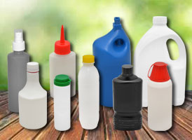 Specialized containers for cosmetics, detergents 